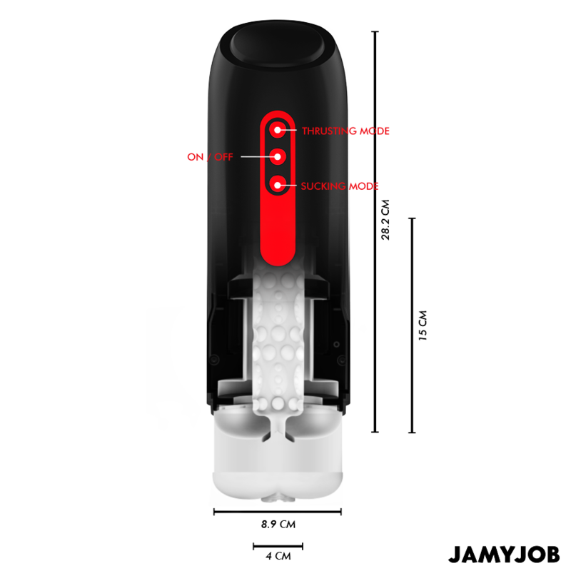 JAMYJOB - MASTURBATORE VAGINALE AUTOMATICO PHANTOM 5 MODALITÀ DI ASPIRAZIONE E SPINTA - immagine 4