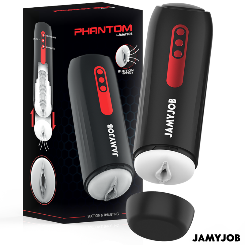 JAMYJOB - MASTURBATORE VAGINALE AUTOMATICO PHANTOM 5 MODALITÀ DI ASPIRAZIONE E SPINTA - immagine 2