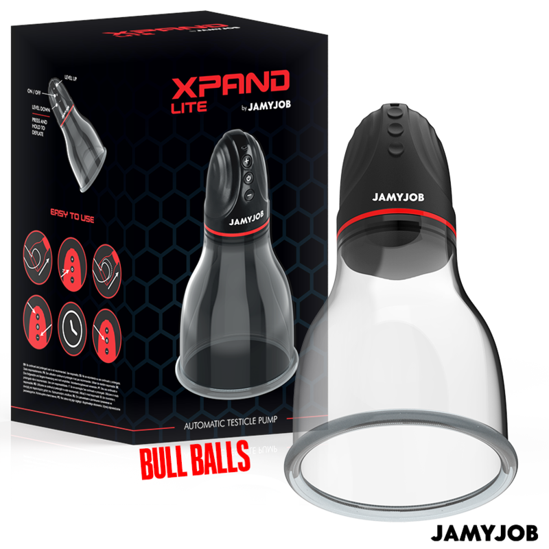 JAMYJOB - POMPA AUTOMATICA PER TESTICOLI XPAND LITE 3 LIVELLI DI ASPIRAZIONE GRIGIA - immagine 2