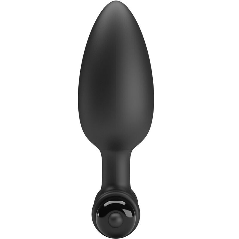 PRETTY LOVE - VIBRA BUTT PLUG 2 PLUG ANALE 10 VIBRAZIONI NERO - immagine 2