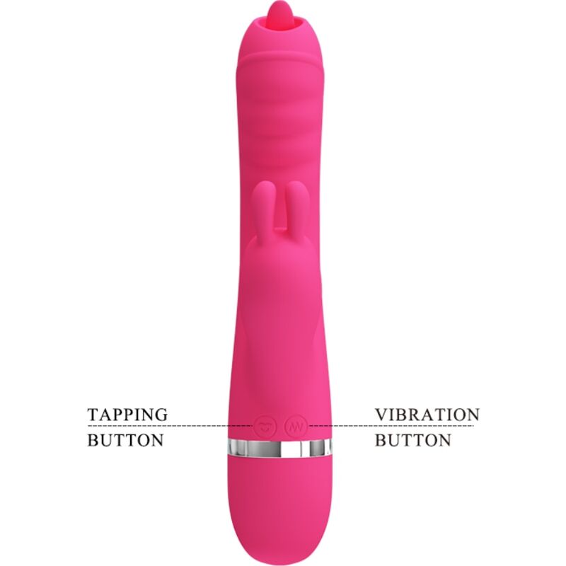 PRETTY LOVE - VIBRATORE MULTIFUNZIONE CONIGLIO PHOENIX ROSA - immagine 4