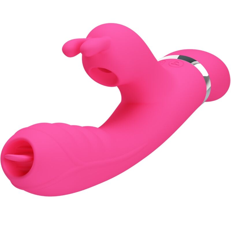 PRETTY LOVE - VIBRATORE MULTIFUNZIONE CONIGLIO PHOENIX ROSA - immagine 2