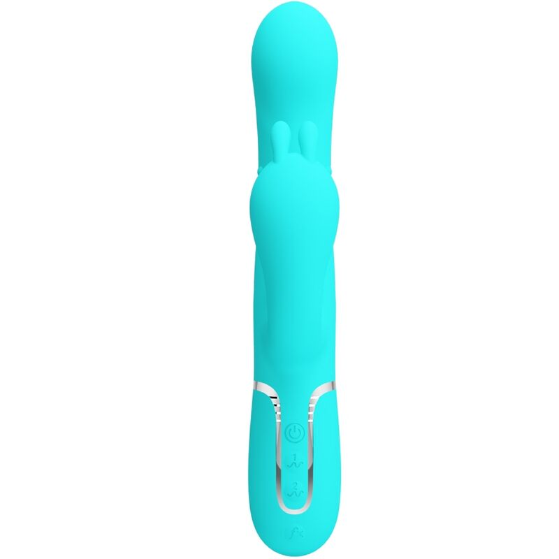 PRETTY LOVE - CAMMY 4 IN 1 MULTIFUNZIONE VIBRATORE TRIPLE RABBIT BLU - immagine 2
