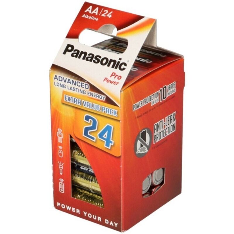 PANASONIC - BATTERIA ALCALINE AA PRO POWER LR6 CONFEZIONE*24