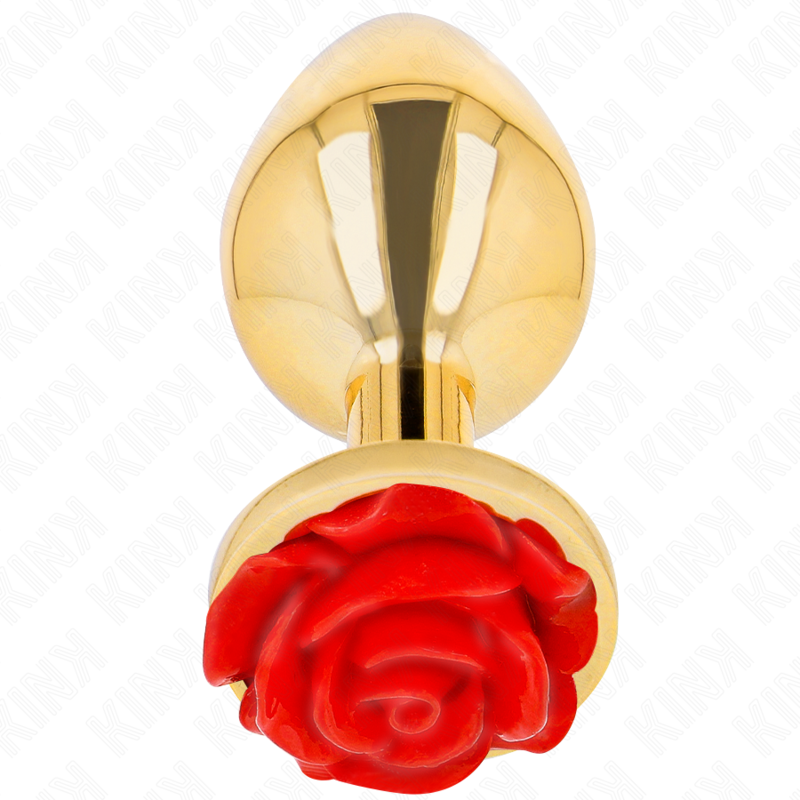 KINK - PLUG ANALE ORO ROSA ROSSO TAGLIA L - immagine 2