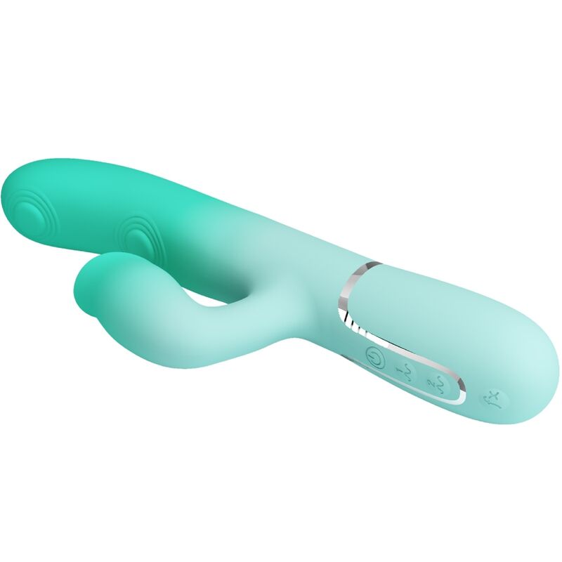PRETTY LOVE - VIBRATORE MULTIFUNZIONE CONIGLIO GIGI VERDE ACQUA - immagine 5