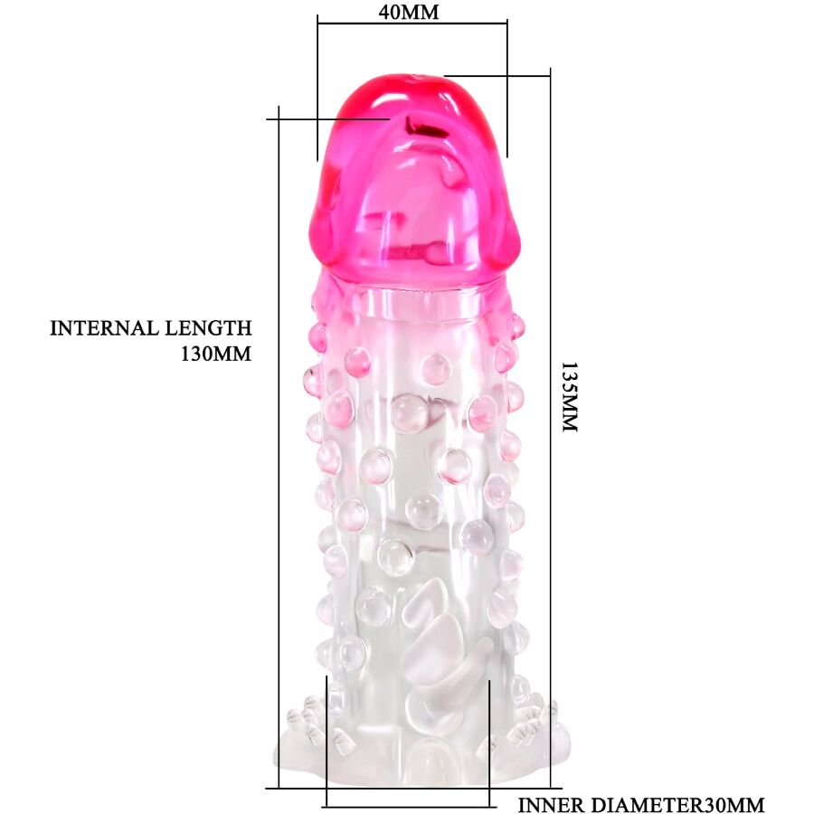 PRETTY LOVE - GUAINA DI ALLARGAMENTO REALISTICA WILFORD CON PENE RILIEVO ROSA - immagine 5