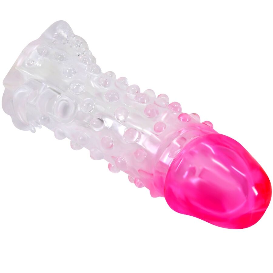 PRETTY LOVE - GUAINA DI ALLARGAMENTO REALISTICA WILFORD CON PENE RILIEVO ROSA - immagine 3