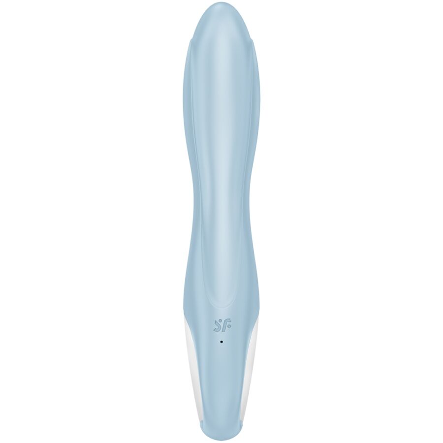 SATISFYER - AIR PUMP BUNNY 1 VIBRATORE GONFIABILE CONIGLIO BLU - immagine 5