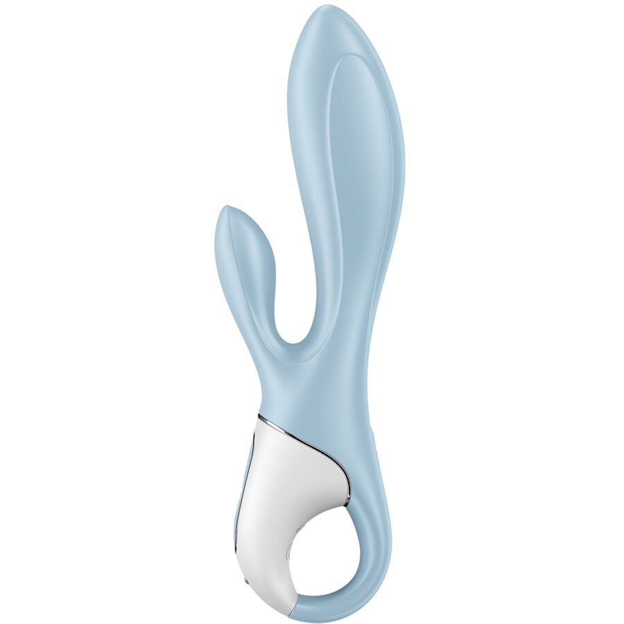 SATISFYER - AIR PUMP BUNNY 1 VIBRATORE GONFIABILE CONIGLIO BLU - immagine 3
