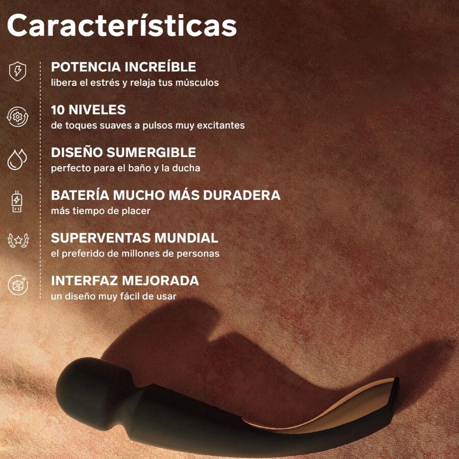 LELO - MASSAGGIATORE SMART MEDIUM WAND 2 AQUA - immagine 5