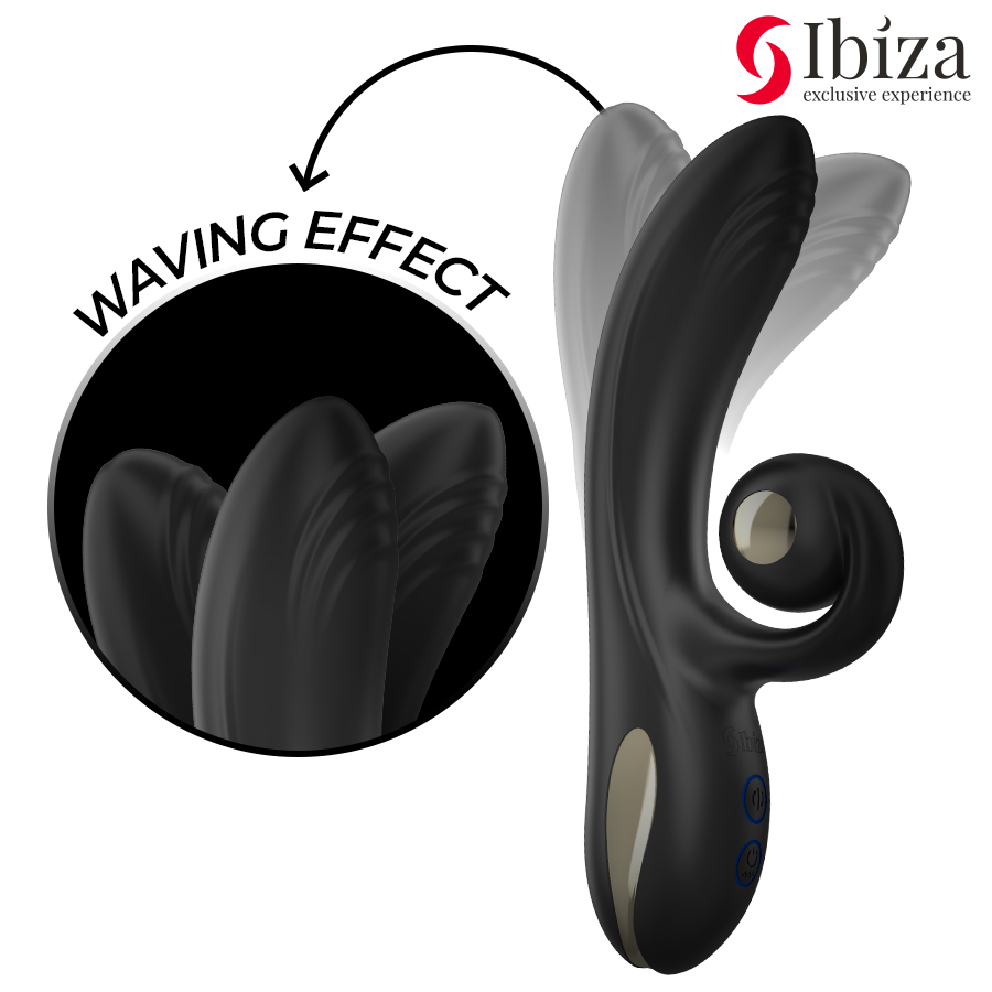 IBIZA - VIBRATORE TWISTER CON STIMOLATORE CURVA E VIBRO-ROTAZIONE - immagine 3