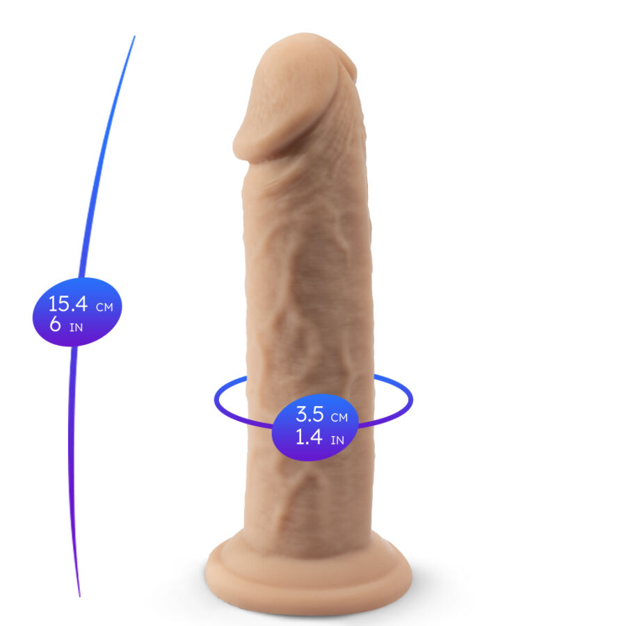 SILEXD - MODELLO PENE REALISTICO 2 SILICONE TERMOREATTIVO 15,4 CM - immagine 4