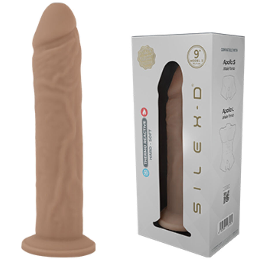 SILEXD - MODELLO PENE REALISTICO 9 SILICONE LIQUIDO 22,8 CM - immagine 5