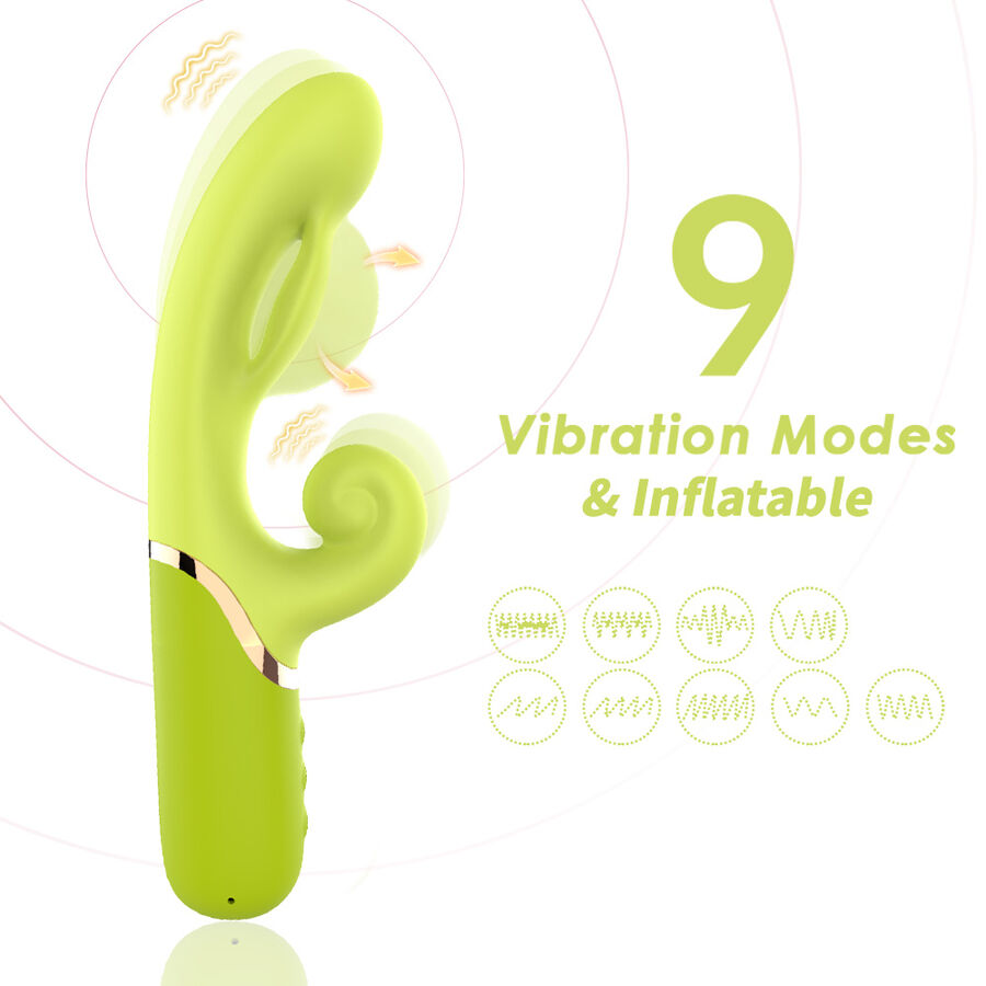 ARMONY - GONFIATORE PUNTO A PER STIMOLATORE VIBRATORE VERDE - immagine 3