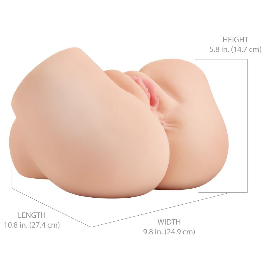 PDX ELITE - BACK THAT ASS UP MASTURBATORE REALISTICO VIBRANTE PER VAGINA E ANO - immagine 5