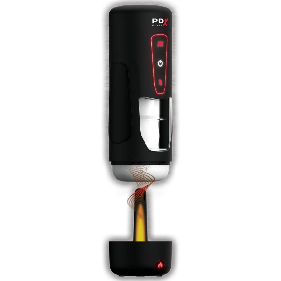 PDX ELITE - MASTURBATORE AUTOMATICO MILK ME HOTTER CON VIBRAZIONE A SPINTA E EFFETTO CALORE - immagine 2