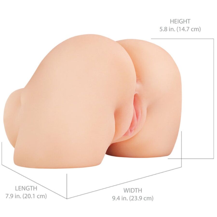 PDX ELITE - SHAKETHAT ASS MASTURBATORE REALISTICO PER VAGINA E ANO CON VIBRAZIONE - immagine 5