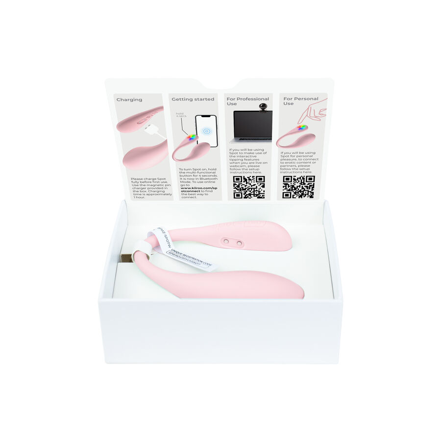 KIIROO - SPOT KISS ME VIBRATORE A FORMA DI U ROSA - immagine 5