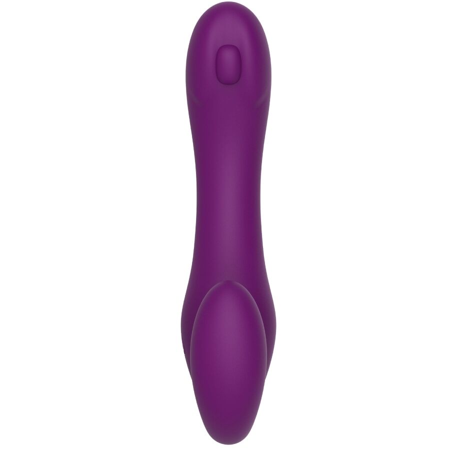 XOCOON - VIBRATORE 2 IN 1 STRAPLESS STRAP-ON CON TELECOMANDO VIOLA - immagine 3