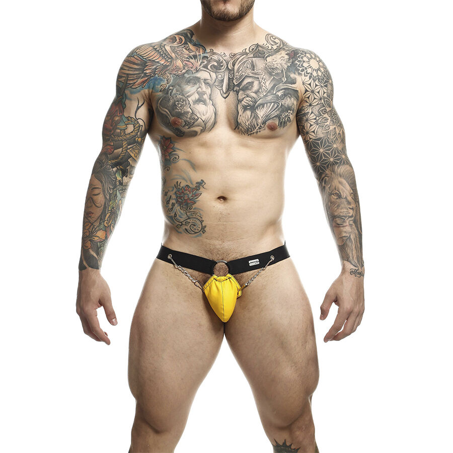 MOB - DNGEON JOCKSTRAP GIALLO CON CATENE TAGLIA UNICA