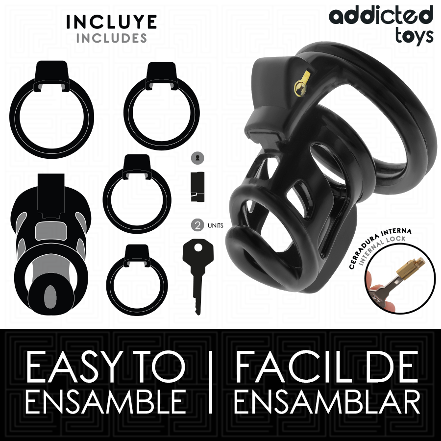 ADDICTED TOYS LOCKED - GABBIA PER PENE GILDEN CAGE 8,5 CM - immagine 4