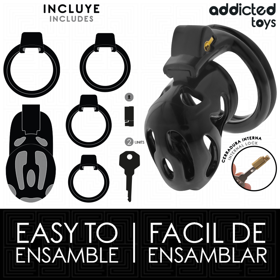 ADDICTED TOYS LOCKED - GABBIA PER PENE SIGILLATA CRYPT 8 CM - immagine 4
