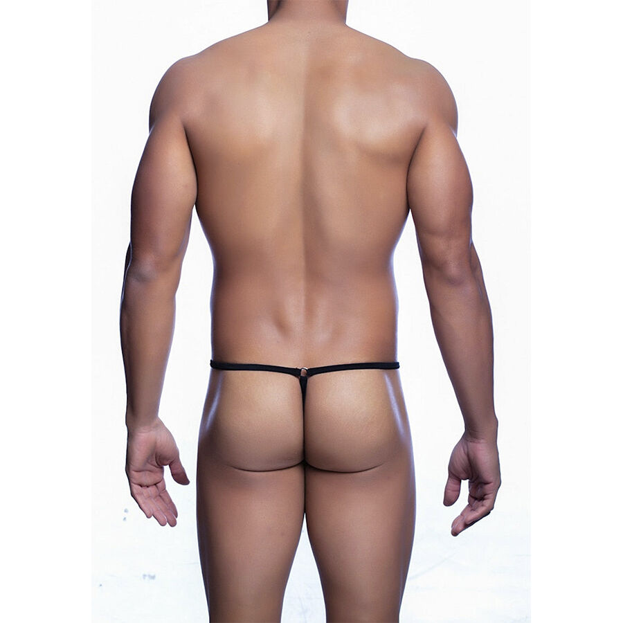 MOB - TANGA NEGRO CON FORMA DE LAGRIMA TALLA S/M - immagine 3