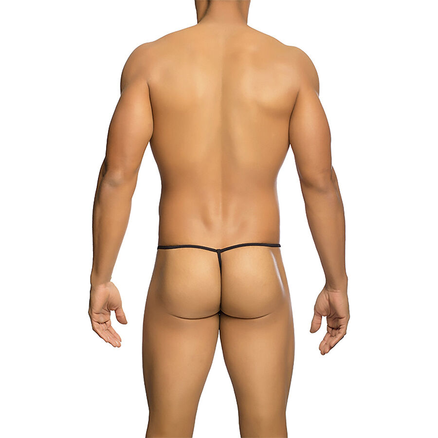 MOB - TANGA TRANSPARENTE CON FORMA DE T NEGRO TALLA S/M - immagine 3
