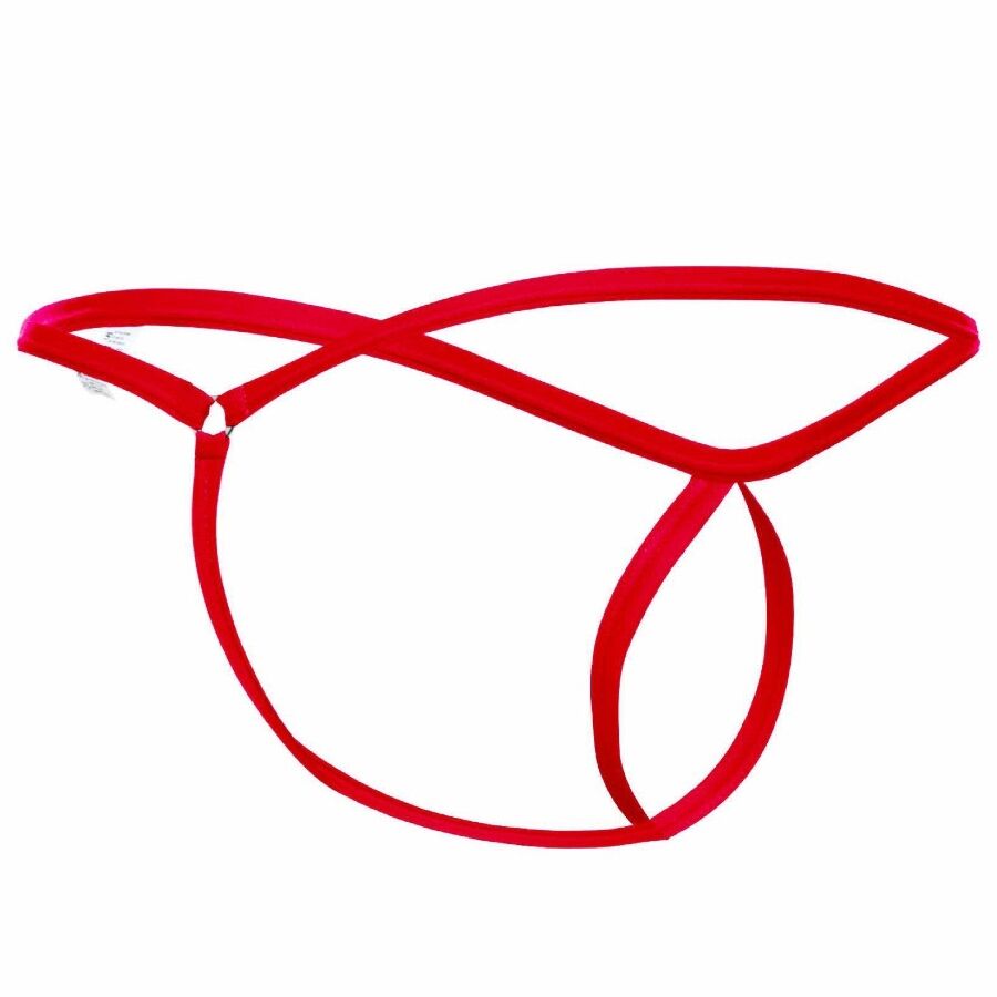 MOB - TANGA ROJO CON FORMA DE LAGRIMA TALLA S/M - immagine 5