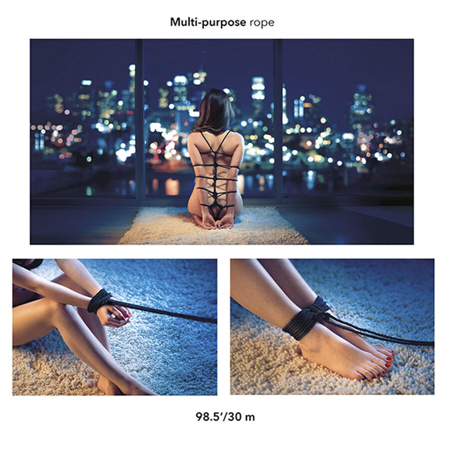 CALEXOTICS - SCANDAL CORDA NERA BDSM 30 M - immagine 4