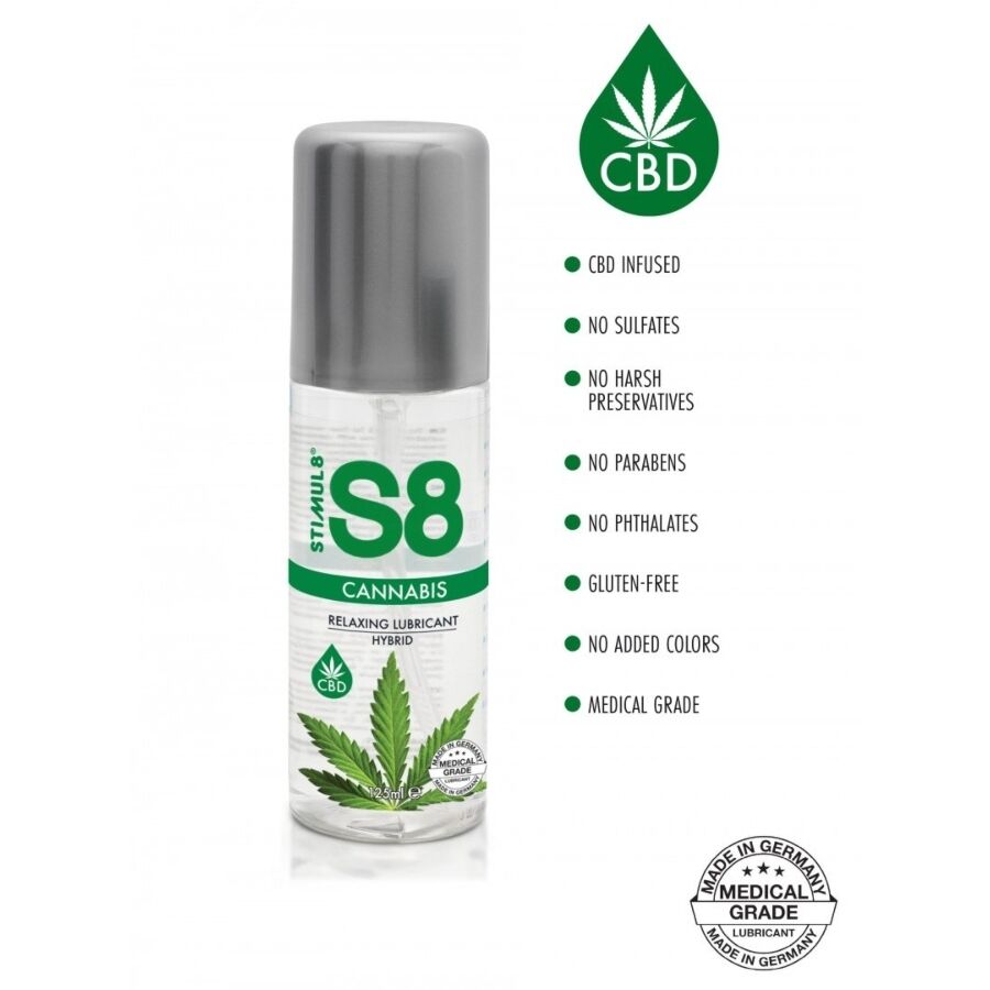 STIMUL8 - S8 LUBRIFICANTE IBRIDO ALLA CANNABIS 125 ML - immagine 2