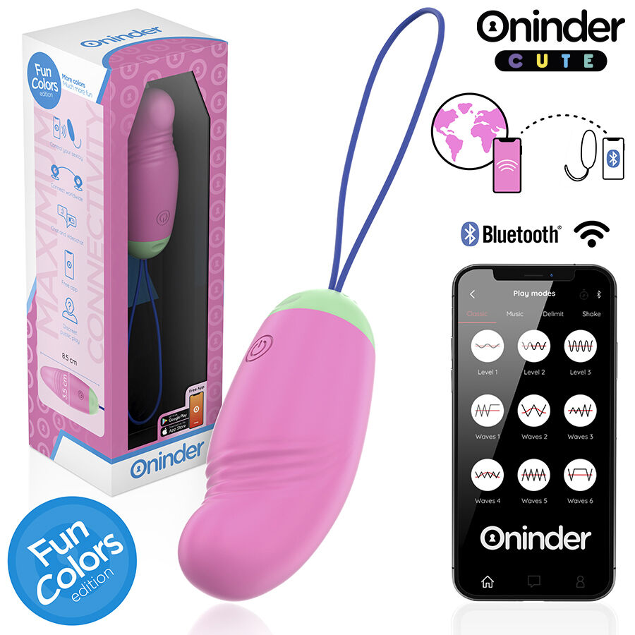 ONINDER CUTE - UOVO VIBRO-ROTANTE IN SILICONE 360° PER AMORE E PIACERE - APP GRATUITA IN TUTTO IL MONDO - immagine 3