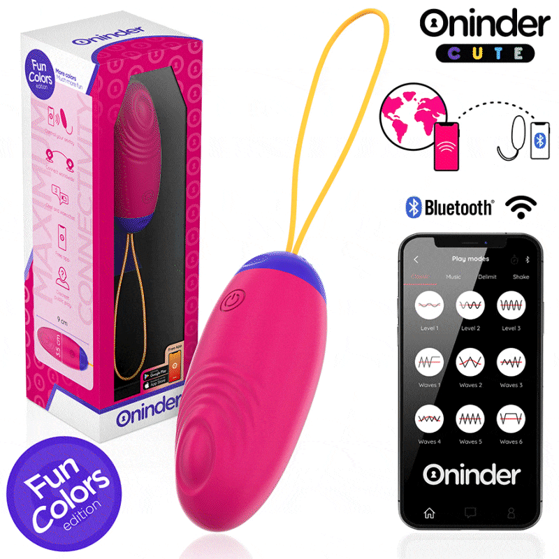 ONINDER CUTE - UOVO IN SILICONE CON VIBRO-ONDA E PIACERE - APP GRATUITA IN TUTTO IL MONDO - immagine 2