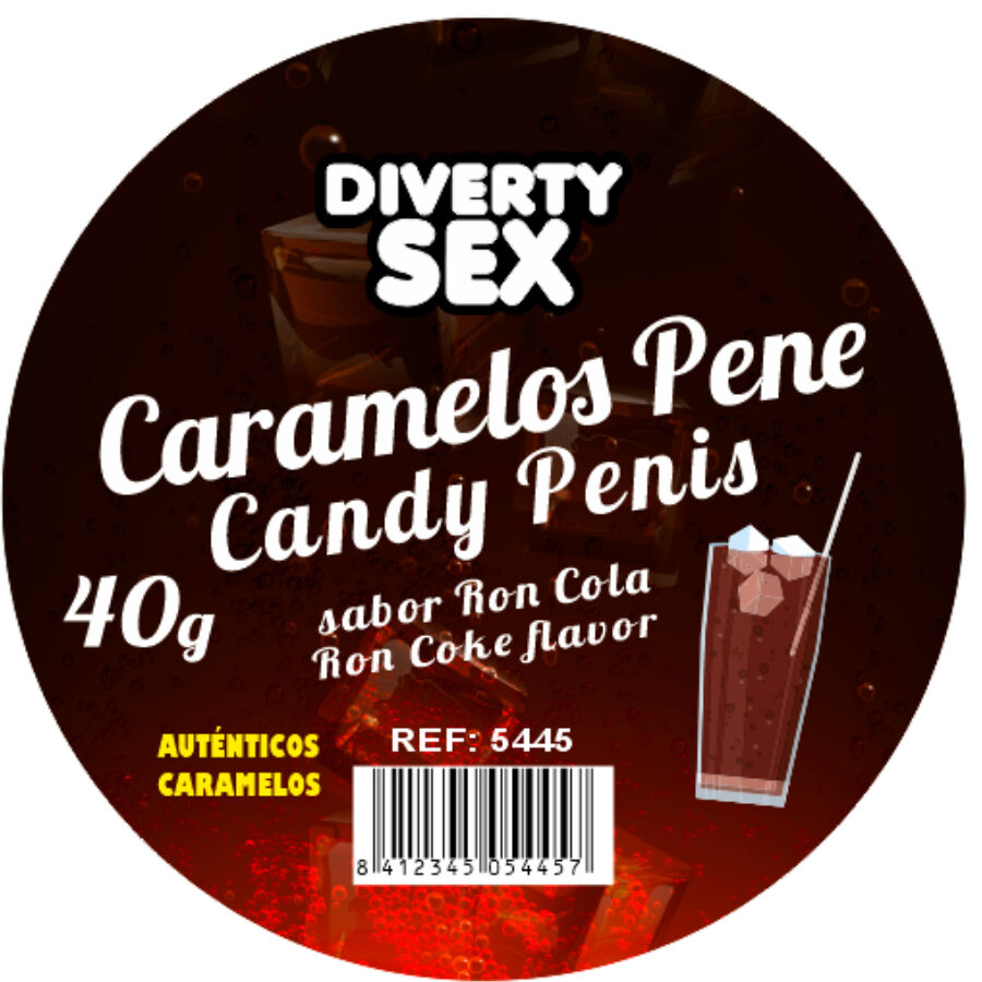 DIABLO PICANTE - 20 CARAMELLE PER PENE AL GUSTO RON COLA