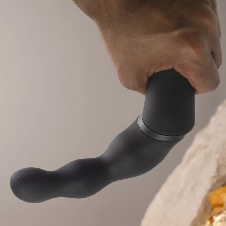 ROCKS-OFF - ADATTATORE NERO PER VIBRATORE PROSTATICO E ANALE - immagine 5