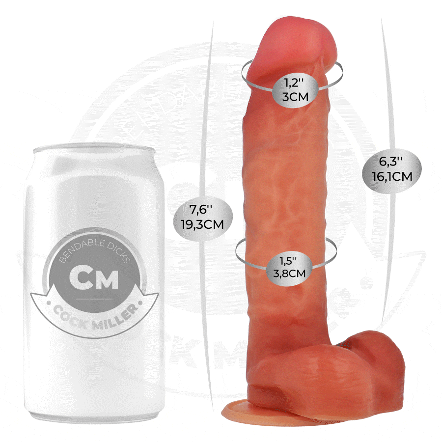 COCK MILLER - DILDO ARTICOLABILE IPERREALISTICO 19,3 CM - immagine 2