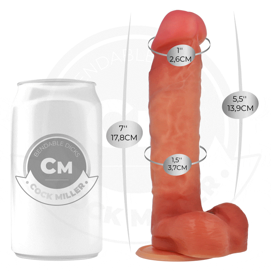 COCK MILLER - DILDO ARTICOLABILE IPERREALISTICO 17,8 CM - immagine 2