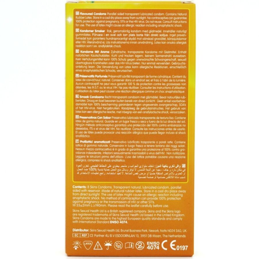 SKINS - PRESERVATIVI BANANA PREMIUM CONFEZIONE DA 8 - immagine 4