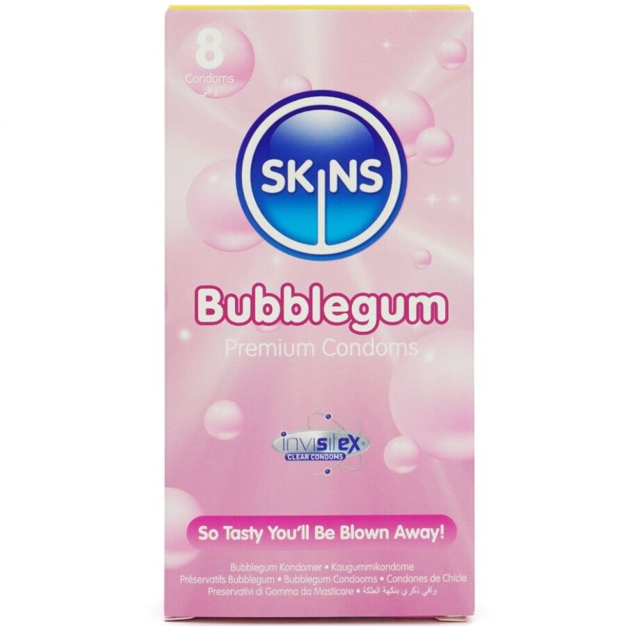 SKINS - BUBBLEGUM PREMIUM CONDOM CONFEZIONE DA 8