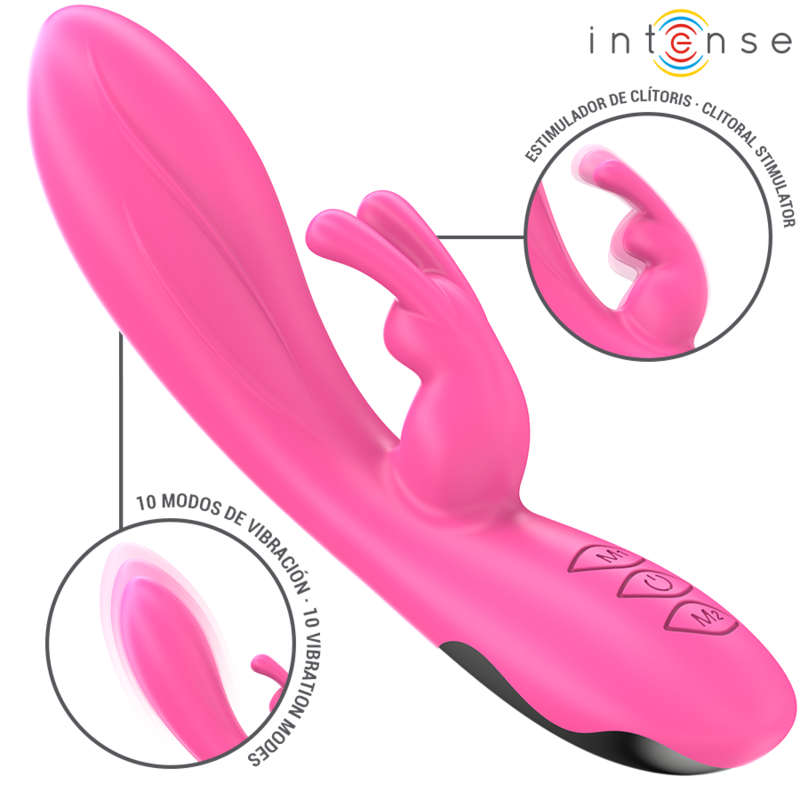 INTENSE - VIBRATORE RANDALL RABBIT 10 VIBRAZIONI ROSA - immagine 2