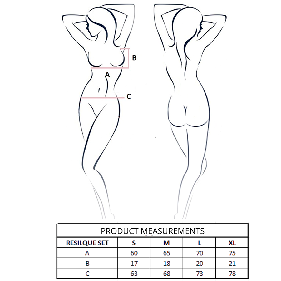 PASSION - RESILQUE REGGISENO + PERIZOMA NERO S/M - immagine 4