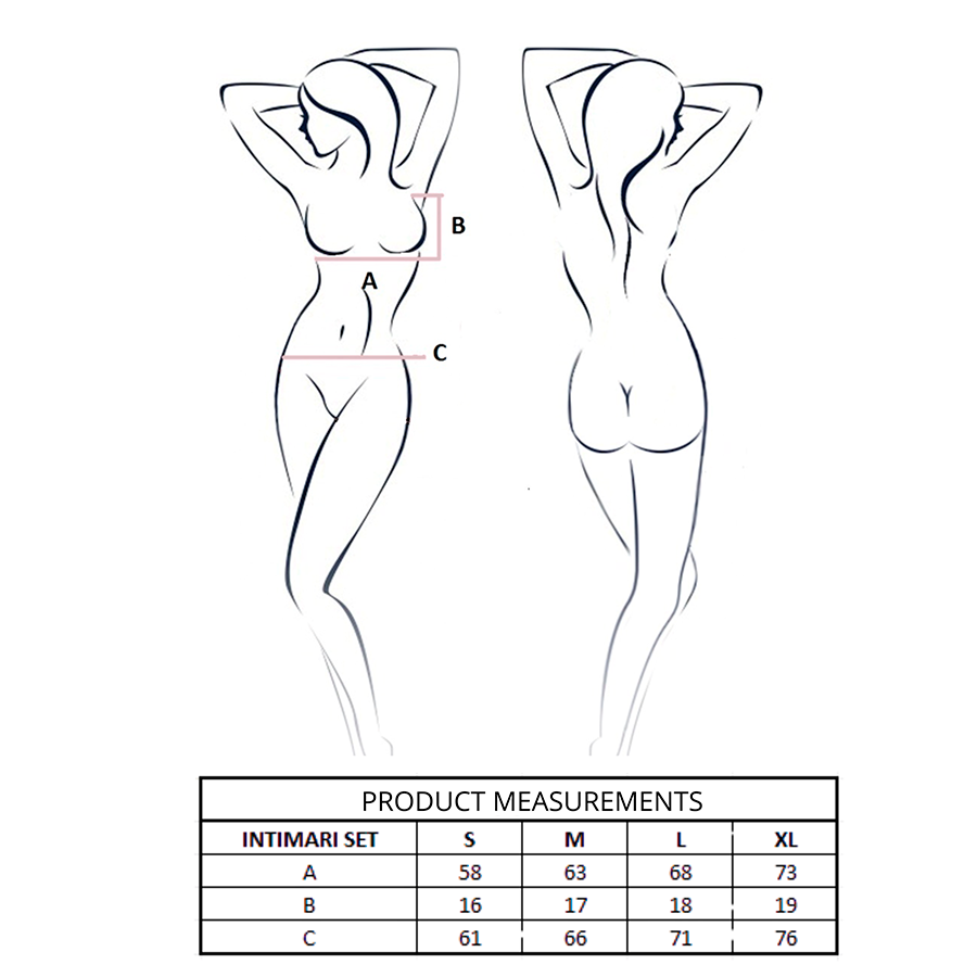 PASSION - INTIMARI REGGISENO + SLIP ROSA L/XL - immagine 4