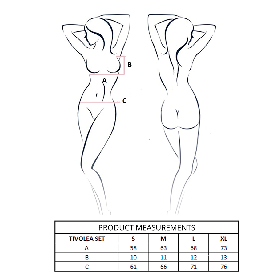 PASSION - TIVOLEA REGGISENO + PERIZOMA NERO S/M - immagine 4