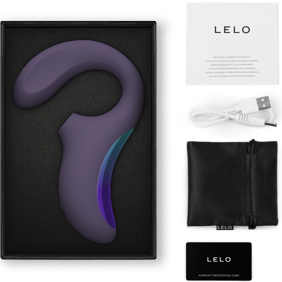 LELO - ENIGMA WAVE MASSAGGIATORE A TRIPLA VIBRAZIONE CYBER PURPLE - immagine 3