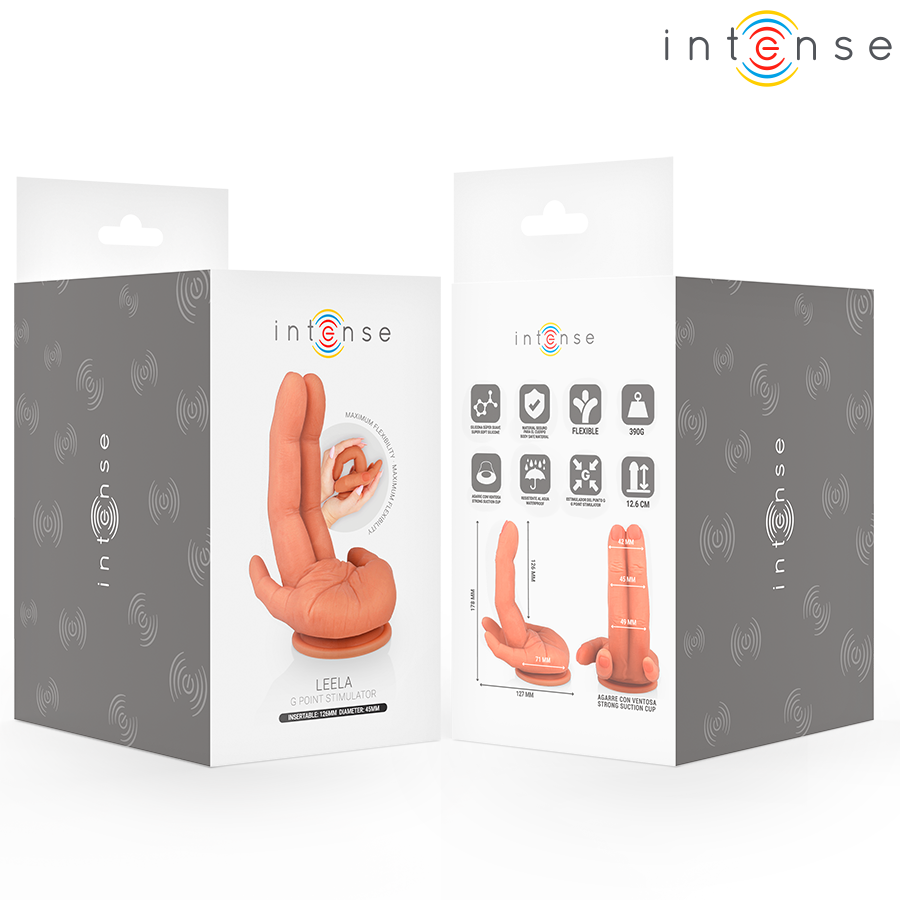 INTENSE - LEELA STIMOLATORE PUNTO G FLESSIBILE MANO 12,6 CM - immagine 5
