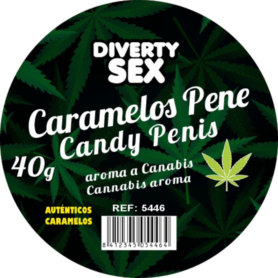 DIABLO GOLOSO - 20 CARAMELLE PER PENE AROMA CANNABIS