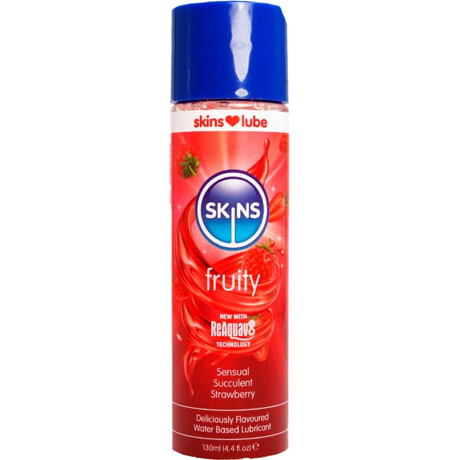 SKINS - LUBRIFICANTE FRUTTATO A BASE DACQUA FRAGOLA 130 ML