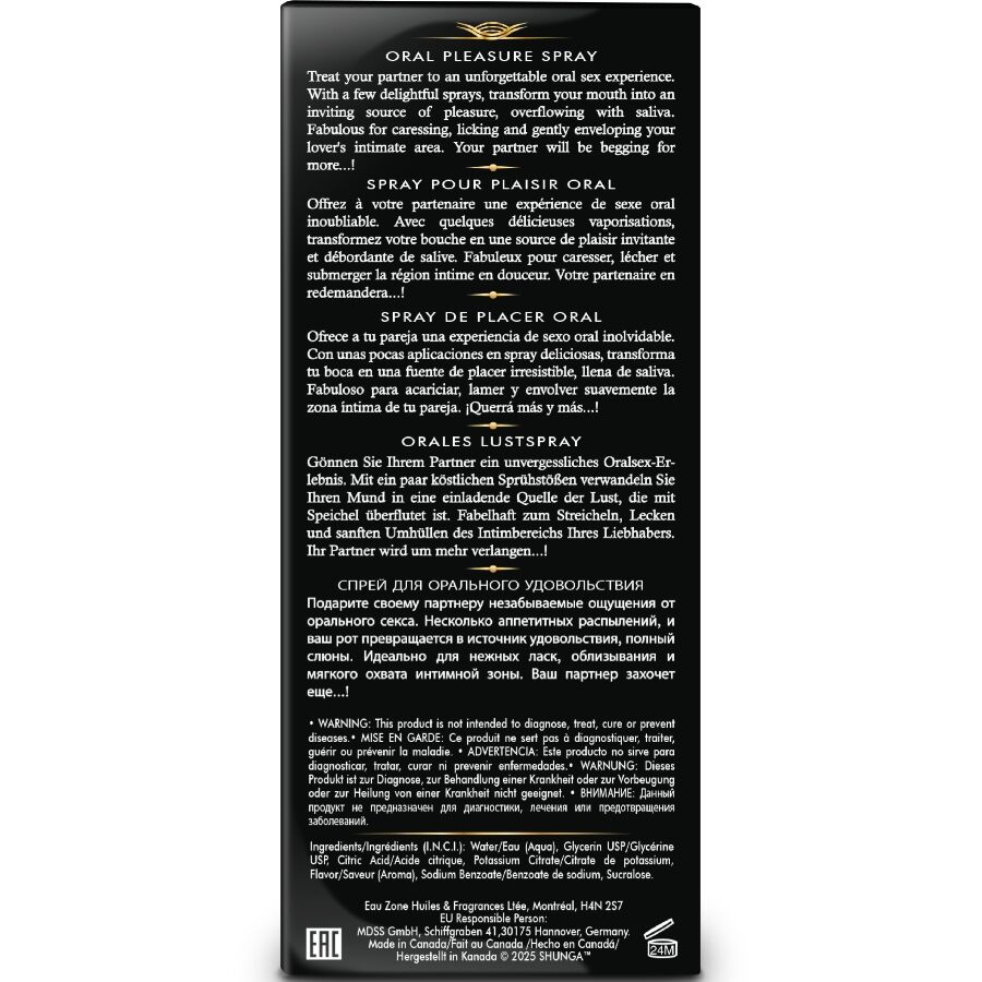 SHUNGA - WAVES PLEASURE SPRAY ORALE SEDUCENTE FRAGOLA 20 ML - immagine 4