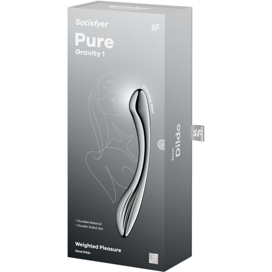 SATISFYER - DILDO A DOPPIA ESTREMITÀ IN ACCIAIO INOX PURE GRAVITY 1 - immagine 5